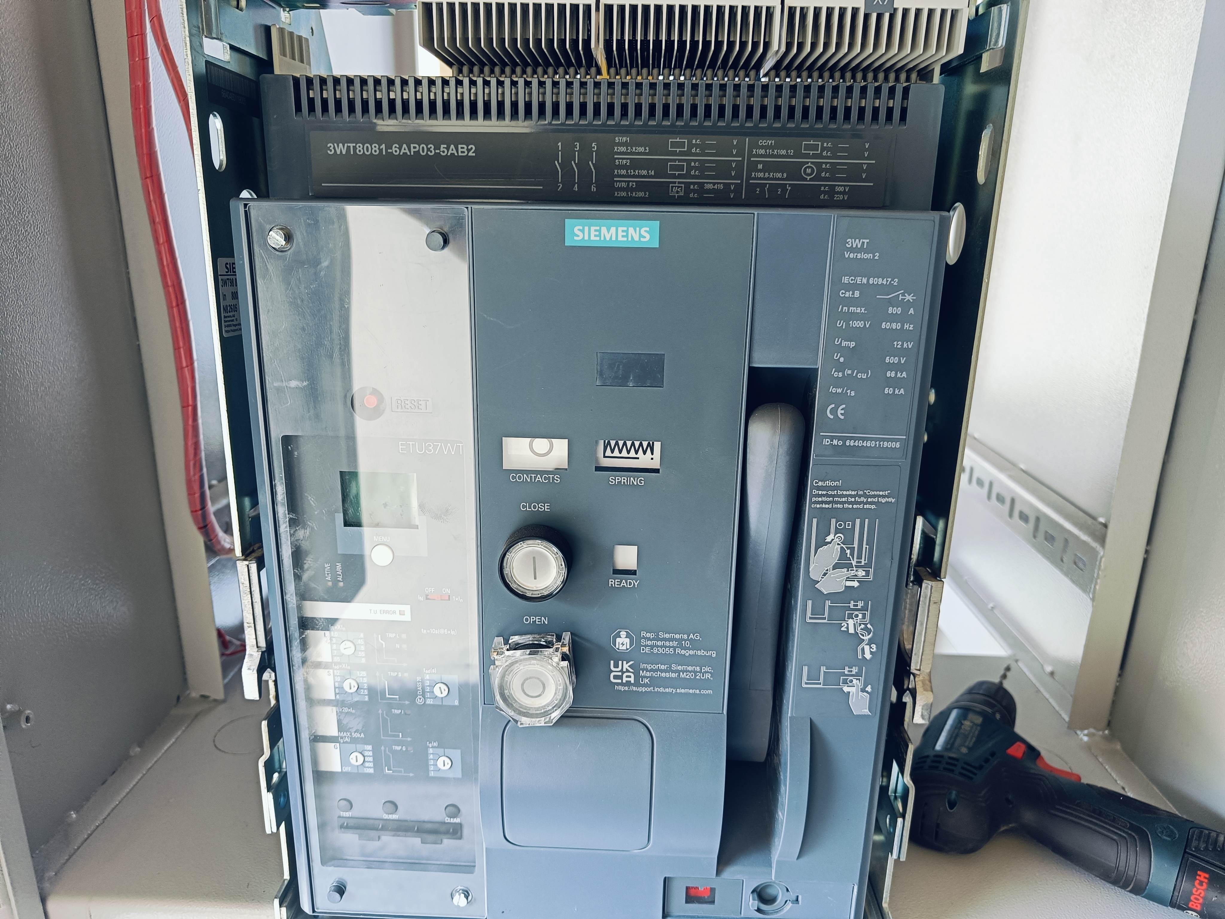 Main Incomer ACB-Siemens 3WT